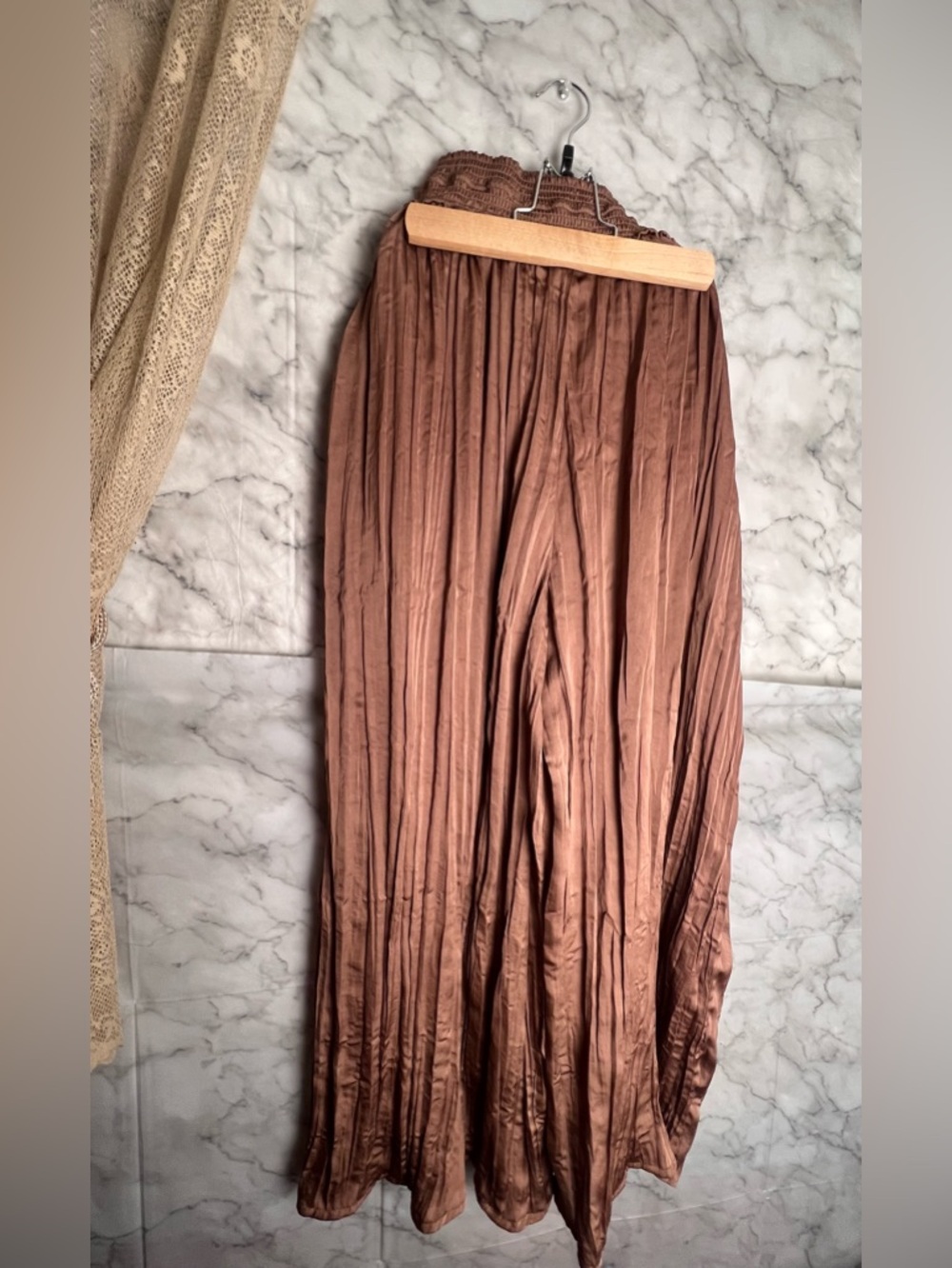 Anthropologie Saturday Sunday Boho Coco Brown Pants S Festival Pockets Flowy - Picture 6 of 13
